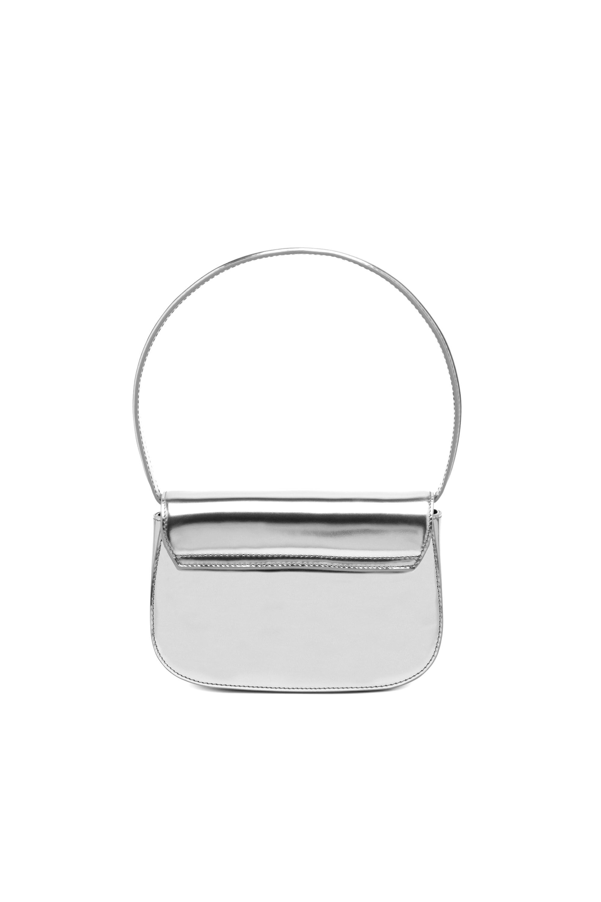 Diesel - 1DR, Woman's 1DR-Iconic shoulder bag in mirrored leather in Silver - 3