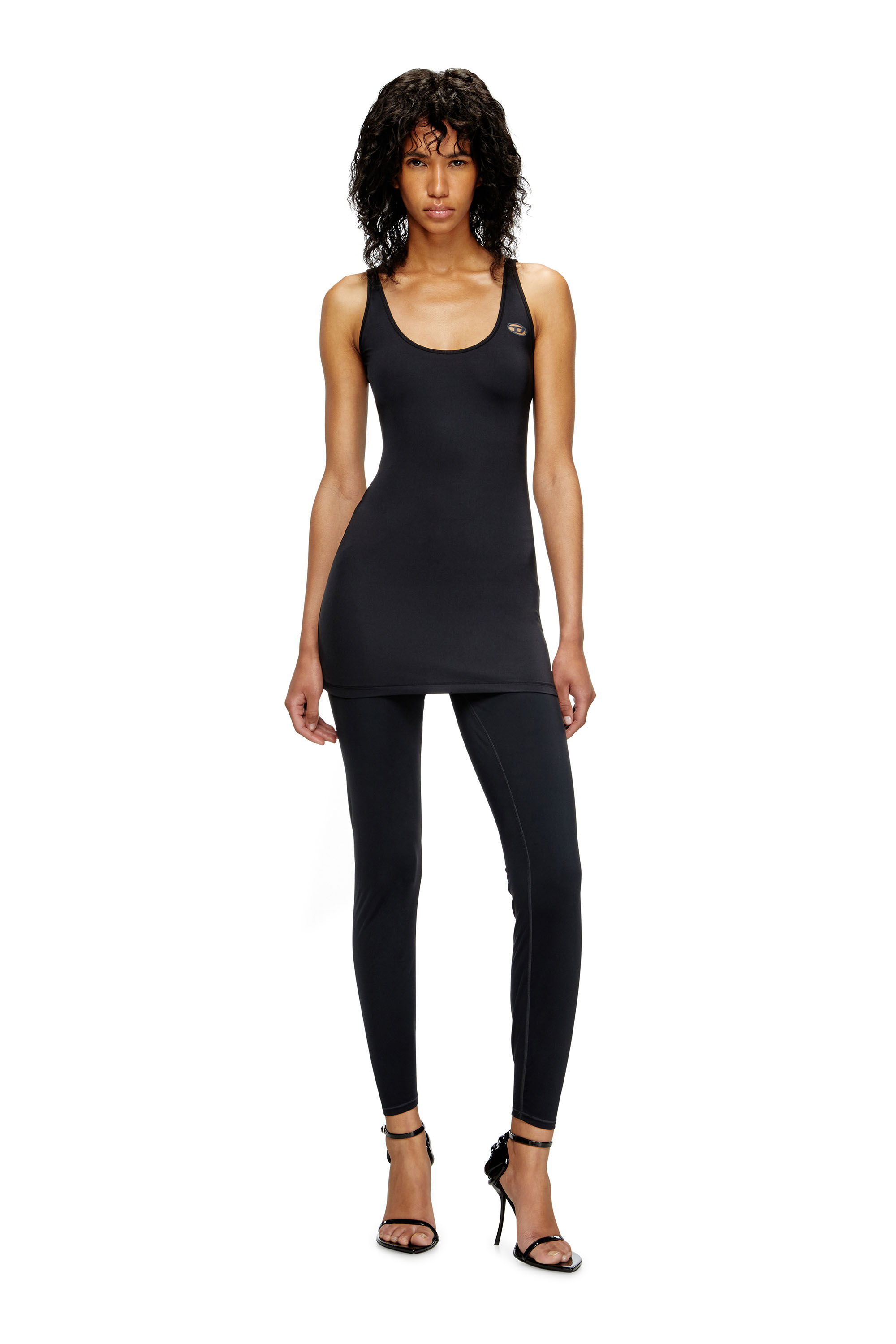 Diesel - FRANKIE-UTLT, Woman's Stretch slip dress in Black - 1
