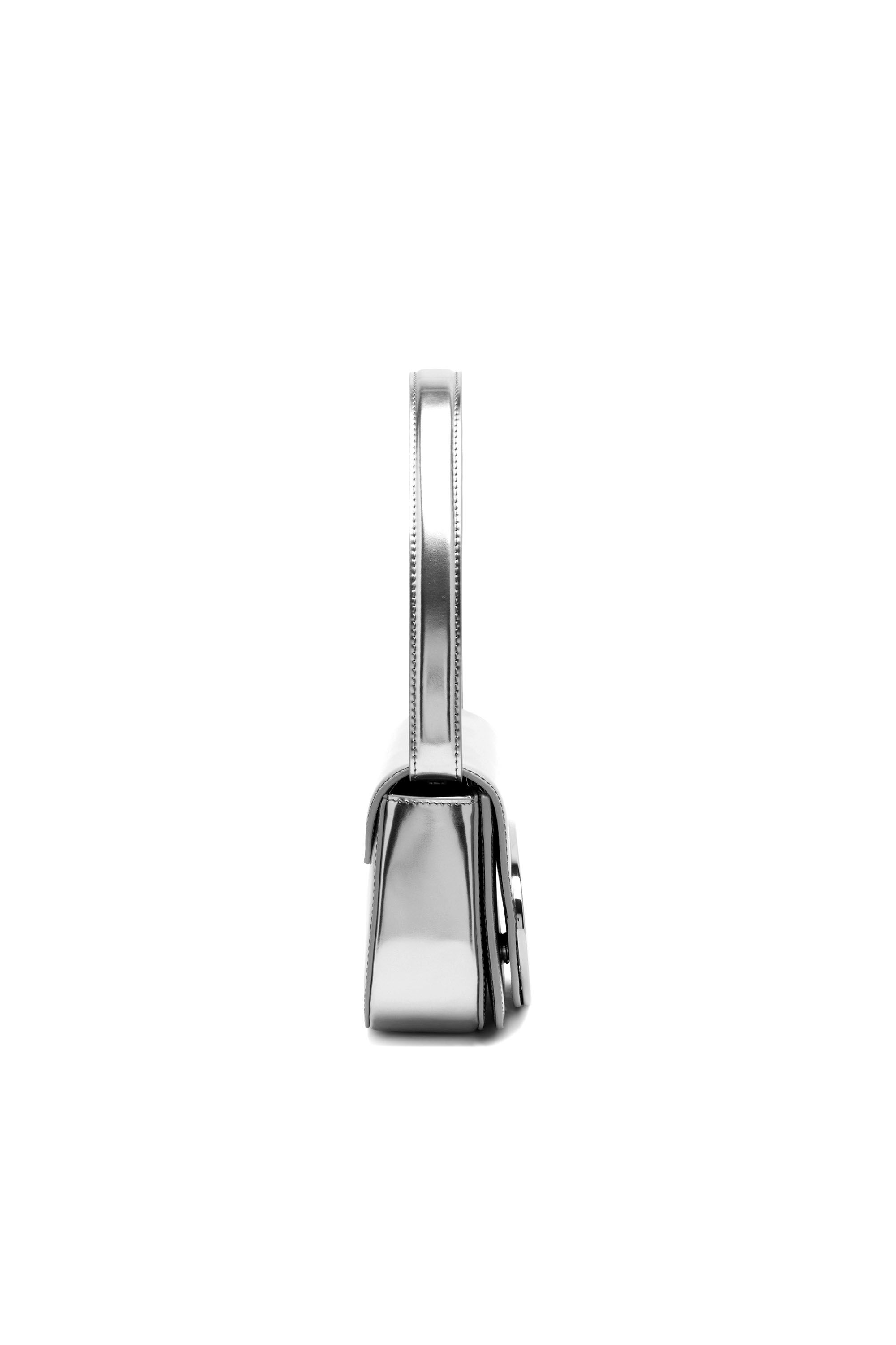 Diesel - 1DR, Woman's 1DR-Iconic shoulder bag in mirrored leather in Silver - 4