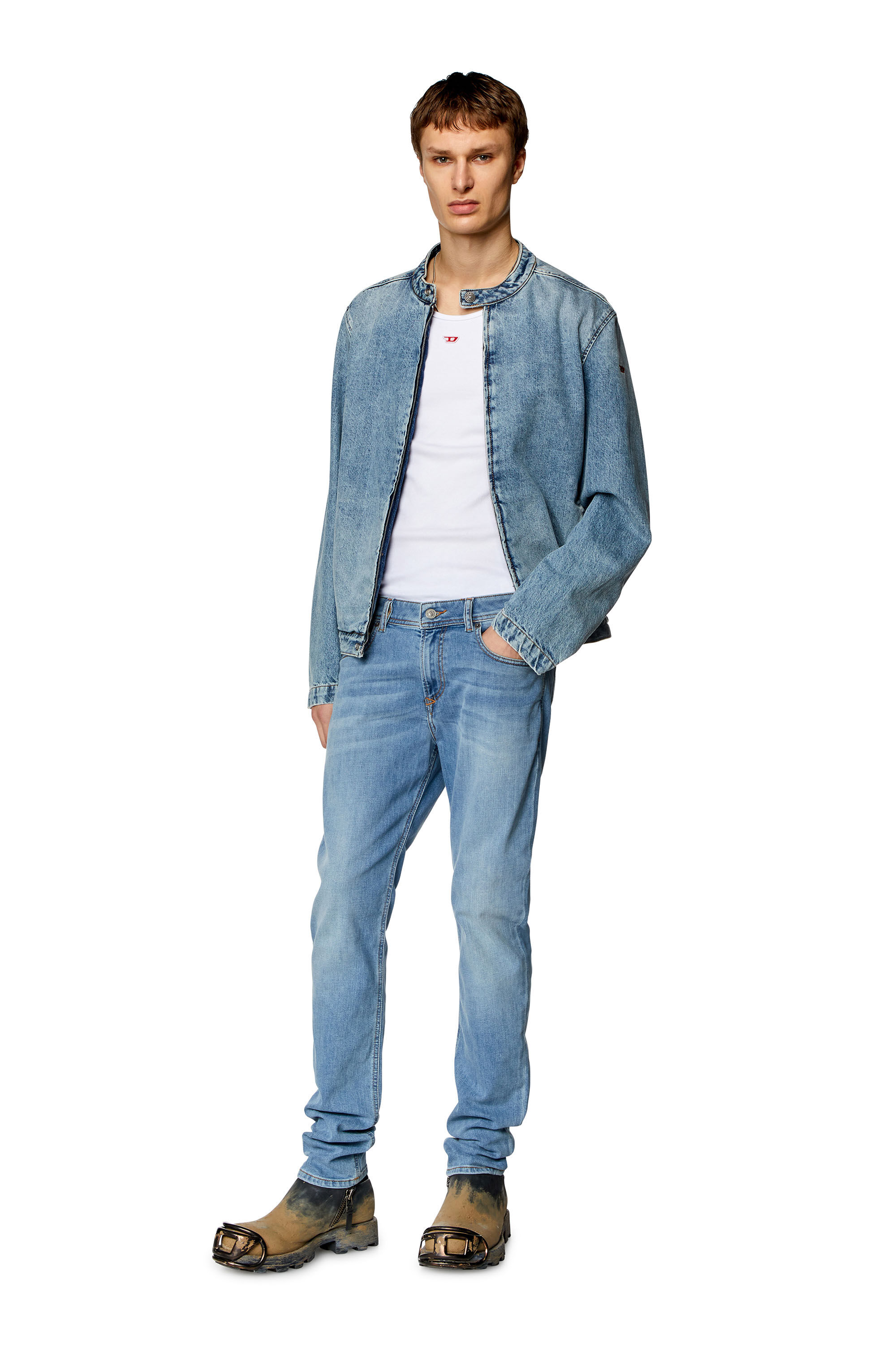 Diesel - Man's Skinny Jeans 1979 Sleenker 09H62, Light Blue - 1