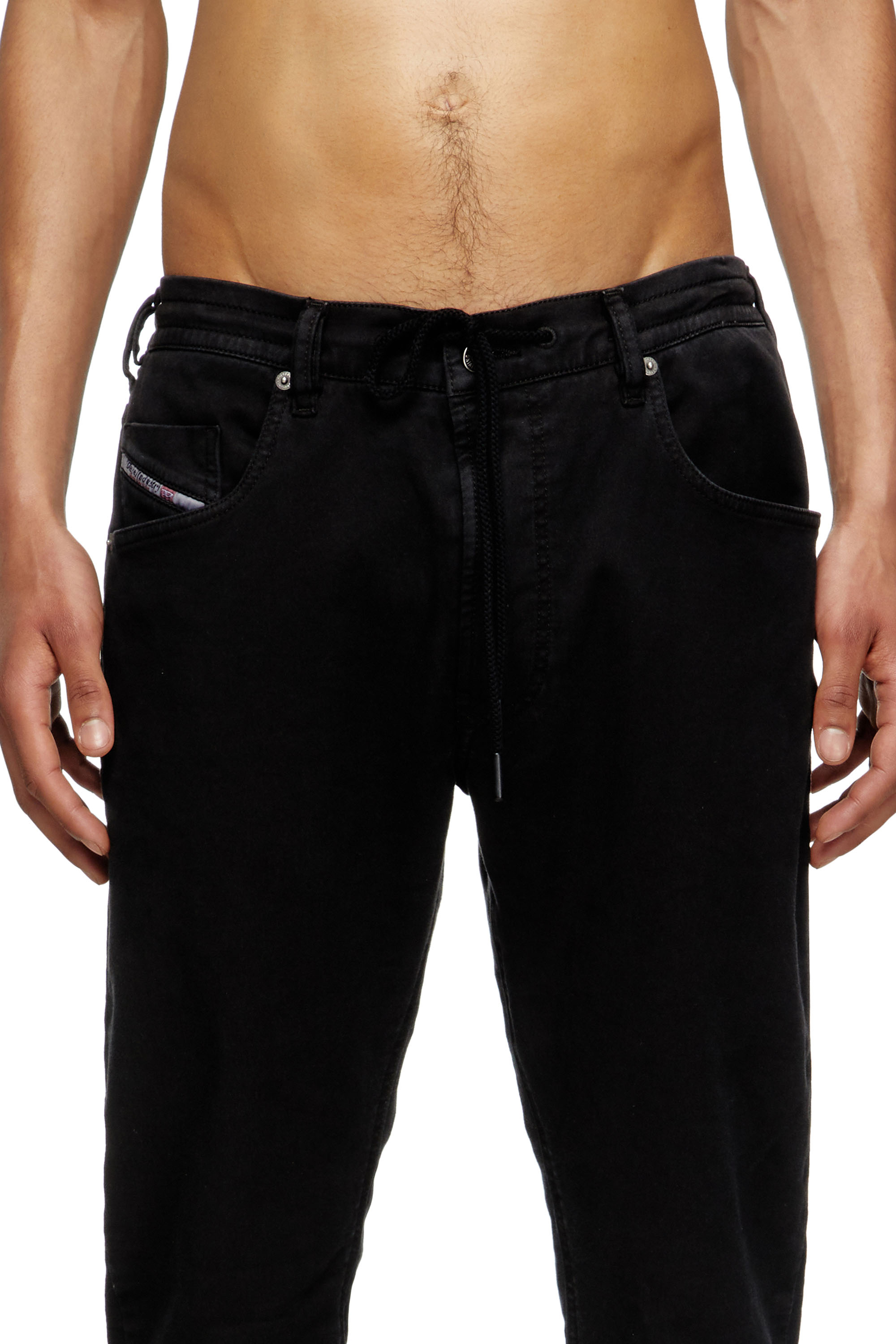 Diesel - Man's Regular 2030 D-Krooley Joggjeans® 068NH, Black/Dark grey - 5