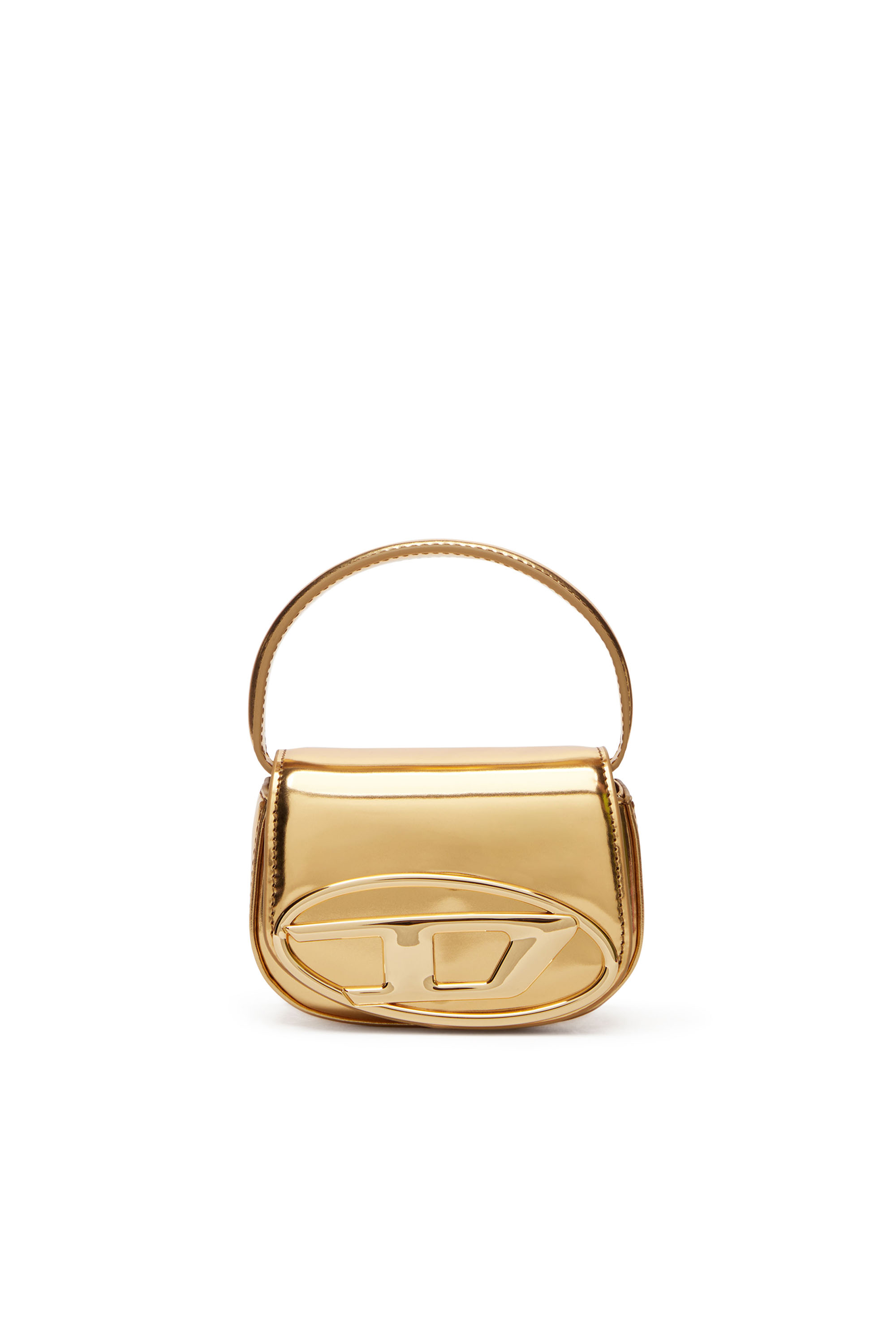 Diesel - 1DR-XS-S, Woman's 1DR-XS-S-Iconic mini bag in mirrored leather in Gold - 1