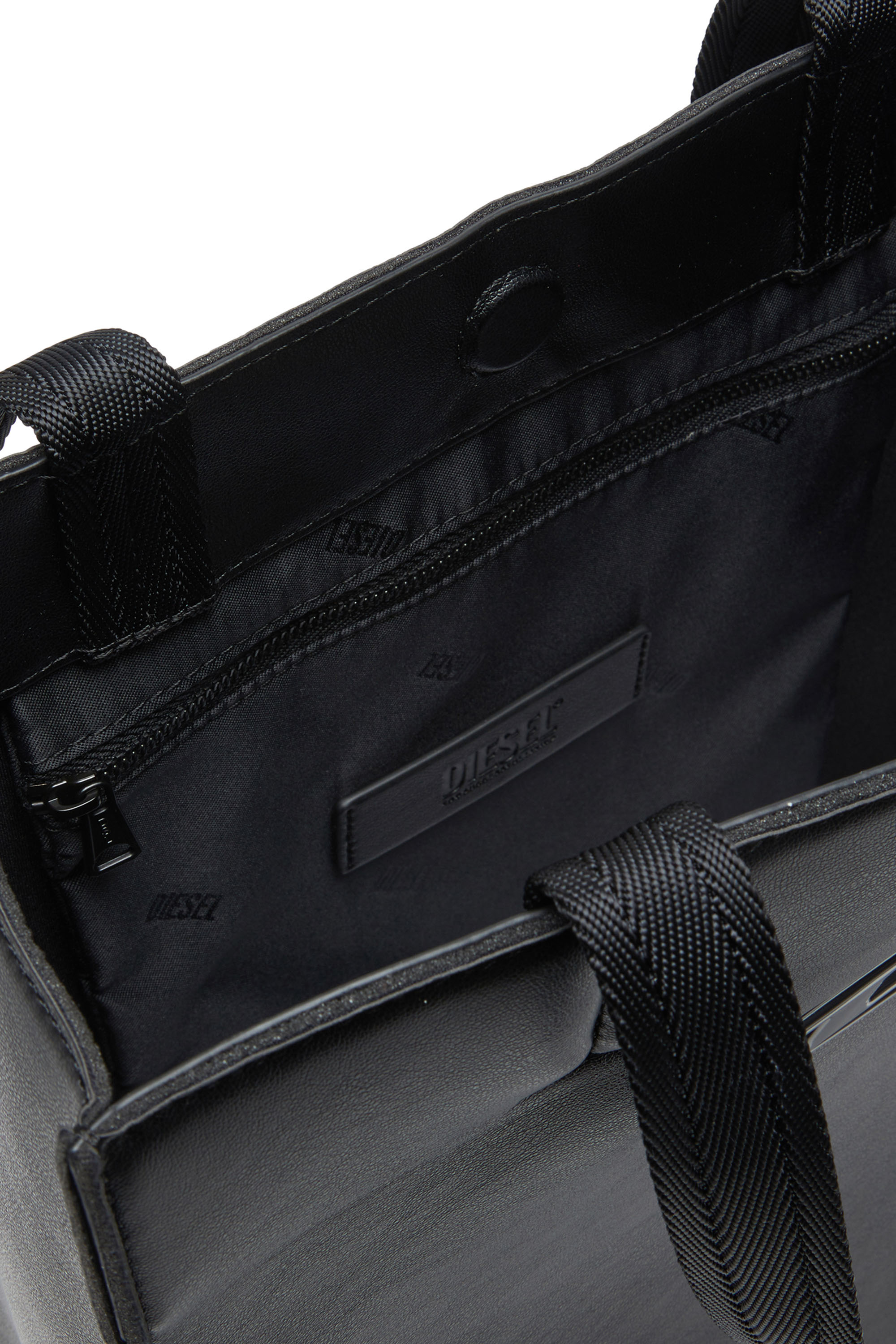Diesel - HOLI-D SHOPPER NS, Unisex's Holi-D-Tote bag in bonded technical fabric in Black - 4