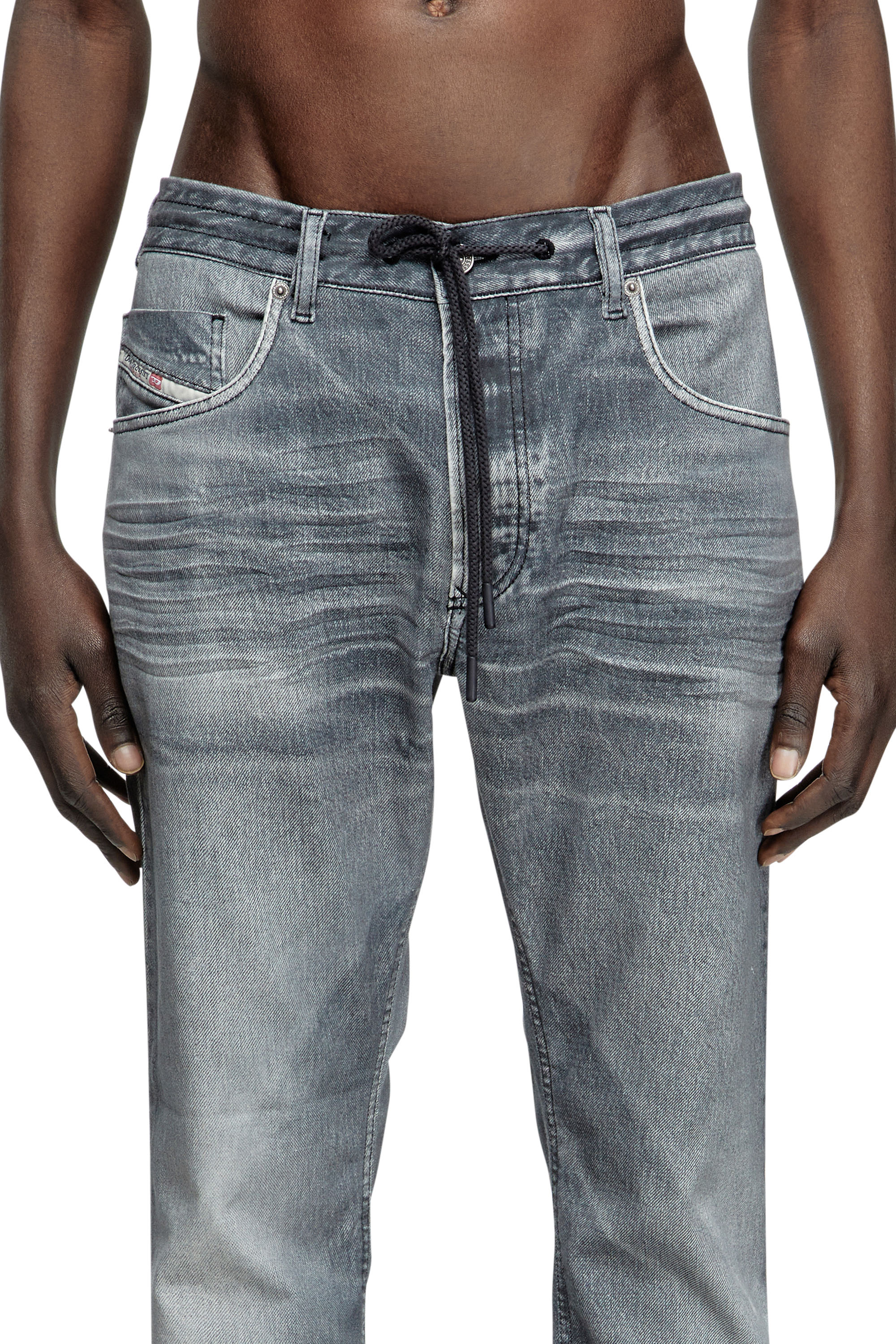 Diesel - Man's Regular 2030 D-Krooley Joggjeans® 068PC, Grey - 5