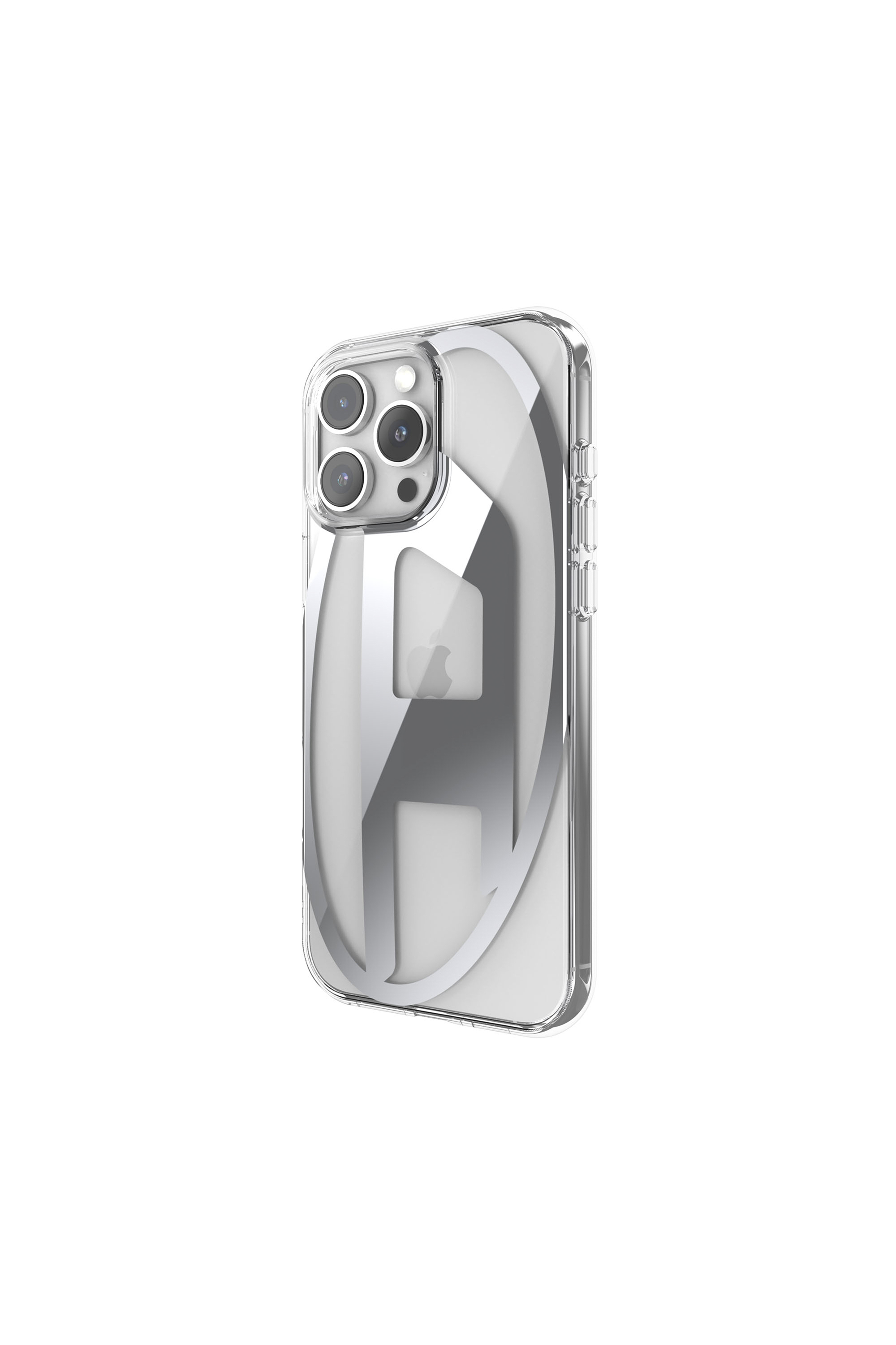 Diesel - 60142 AOP CASE, Unisex's Oval D Mirror Case for iP 16 Pro Max in Silver - 4