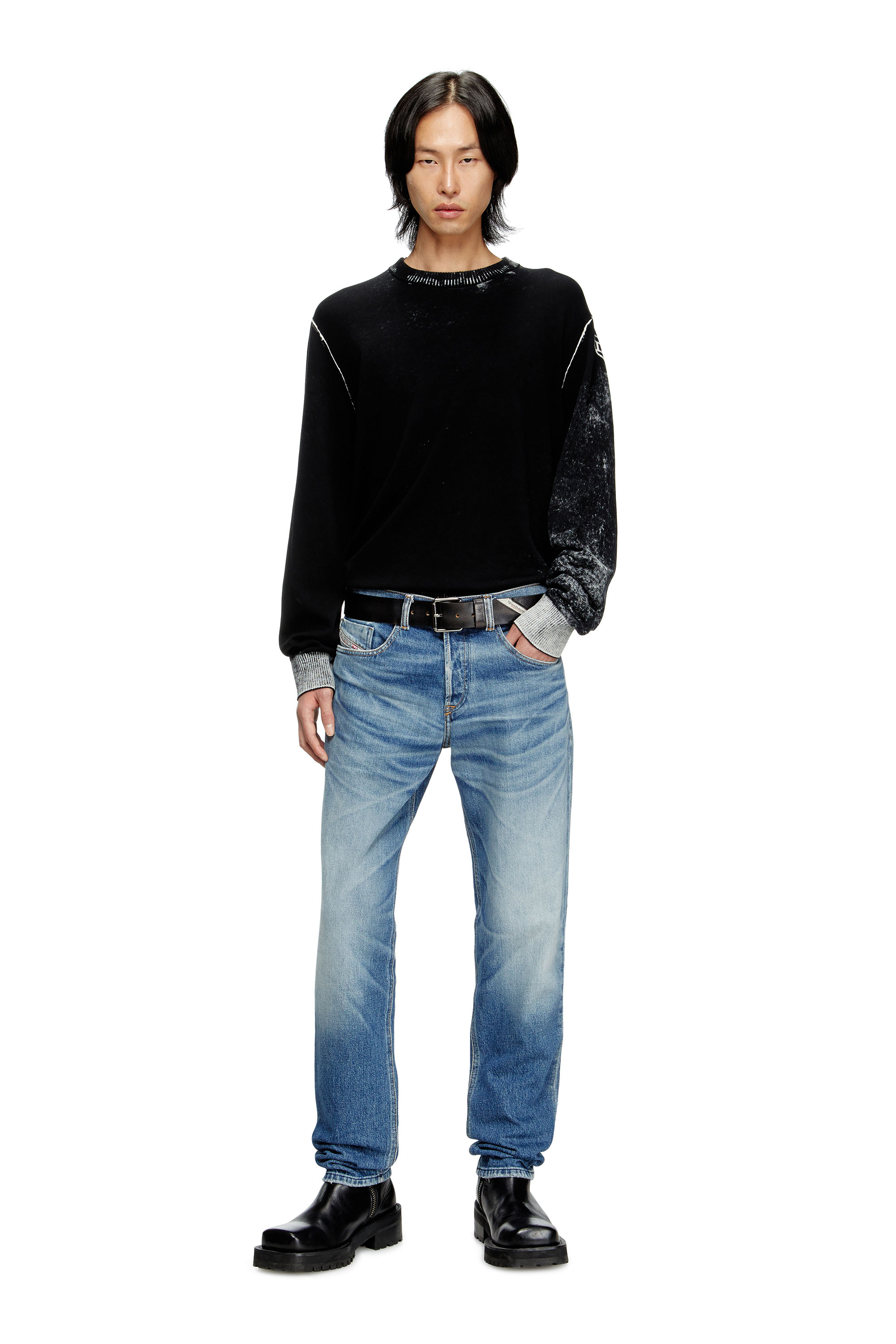 Diesel - Man's Regular Jeans 2023 D-Finitive 09M12, Medium blue - 1
