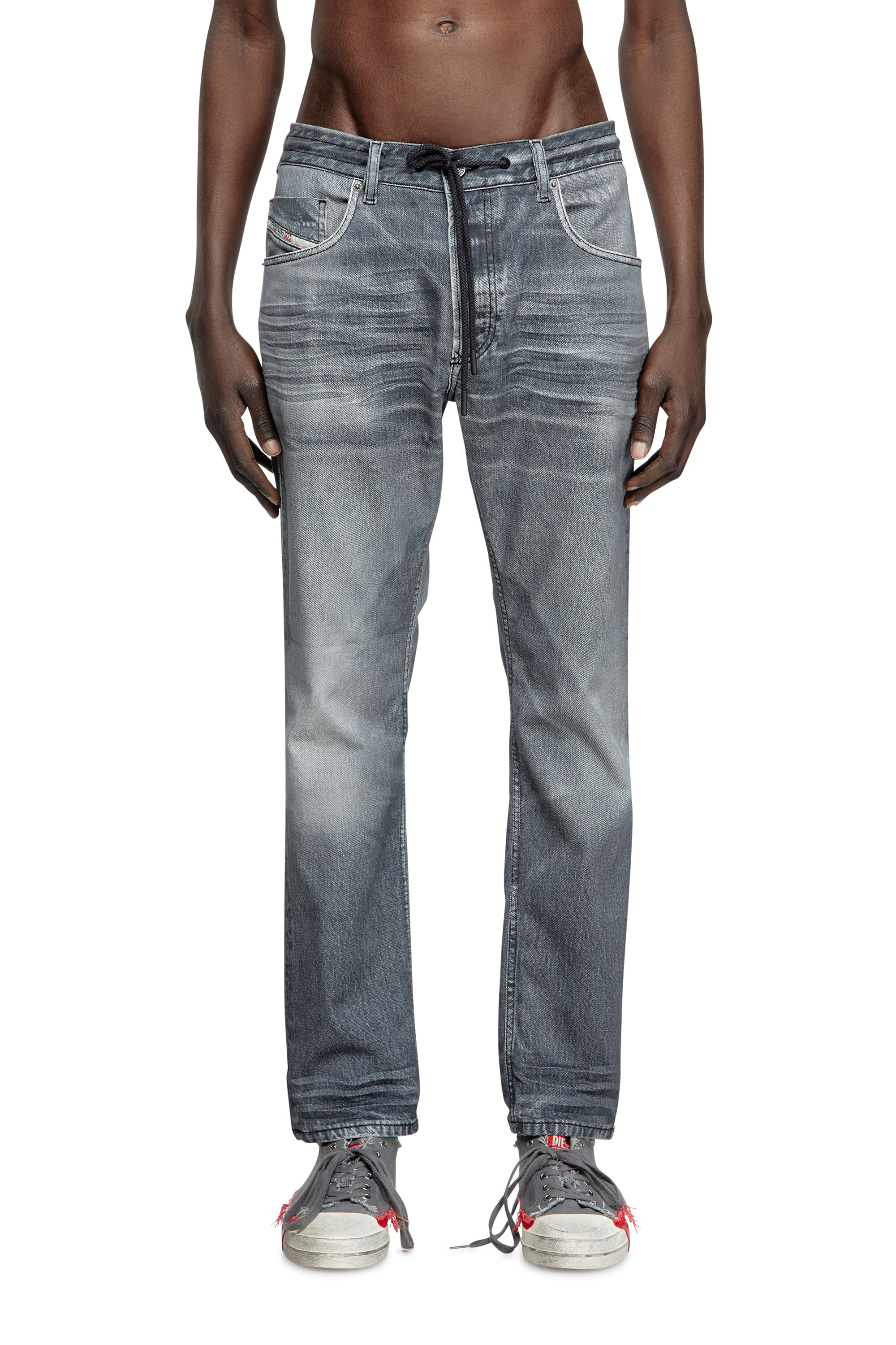 Diesel - Man's Regular 2030 D-Krooley Joggjeans® 068PC, Grey - 1