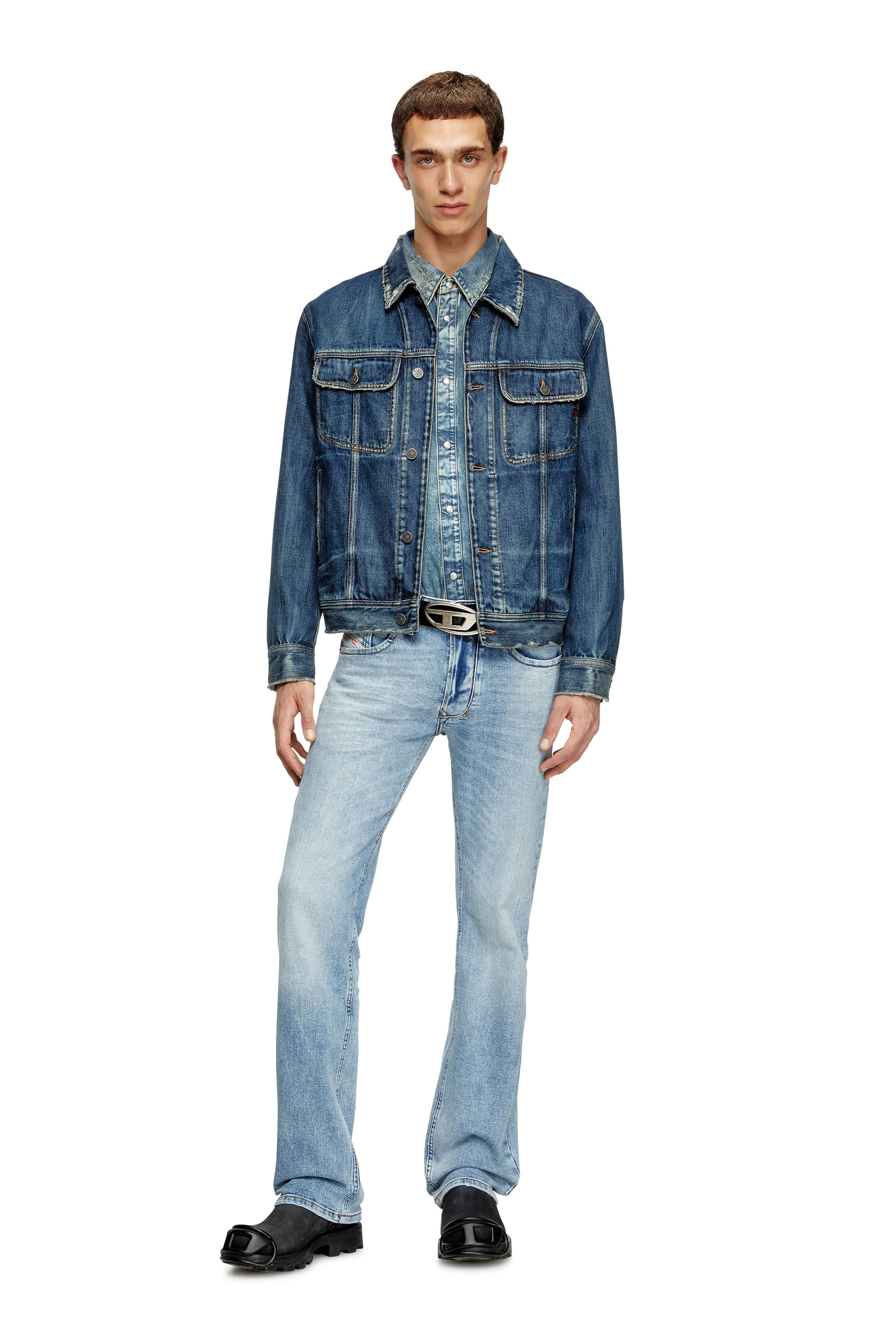 Diesel - Man's Regular Jeans 1985 Larkee 0DBDV, Light Blue - 2