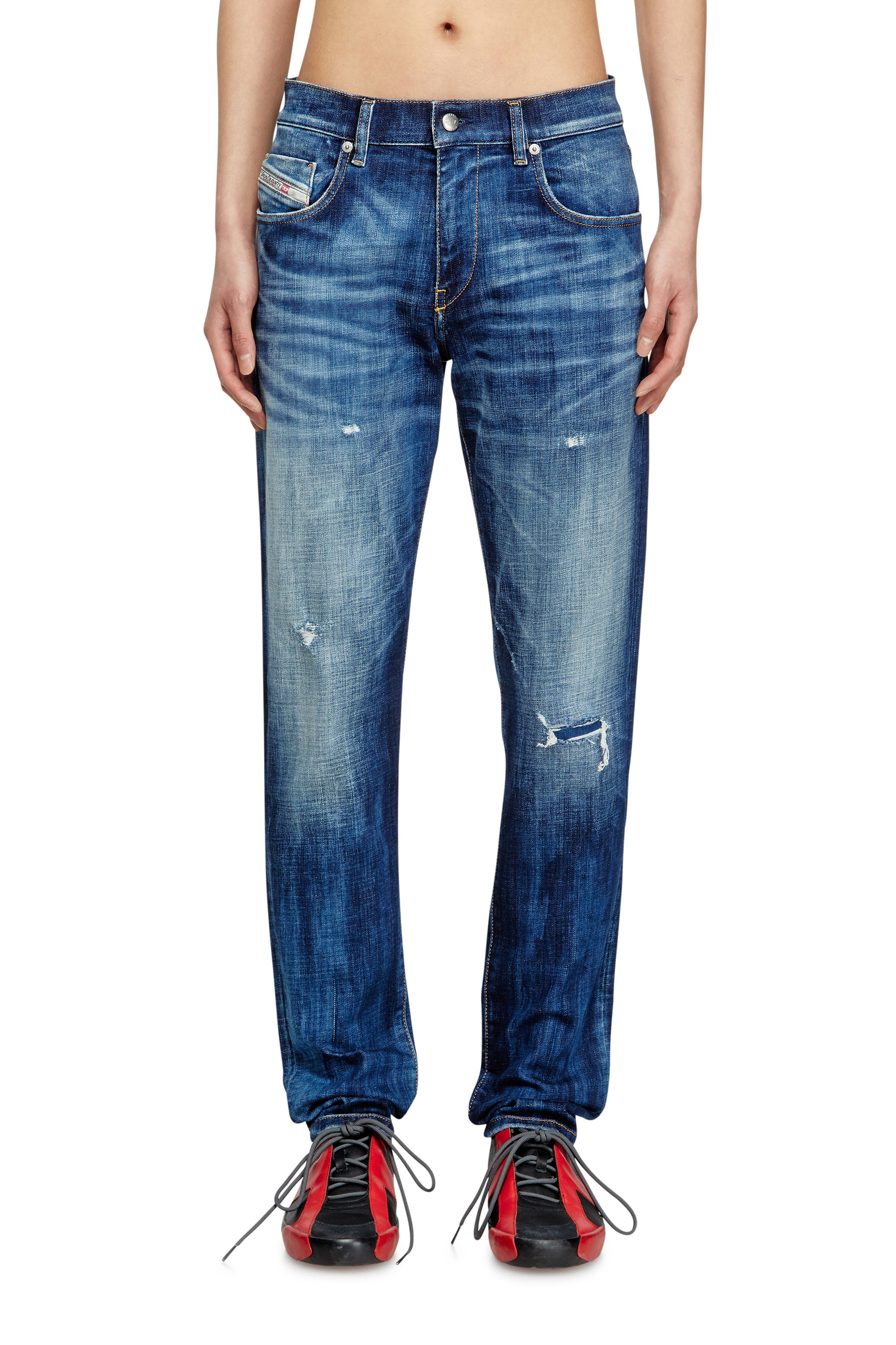 Diesel - Man's Slim Jeans 2019 D-Strukt 09M17, Dark Blue - 2